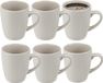 Cosy & Trendy Amalia Koffiemok / Drinkbeker - 12 stuks - Crème Wit - 360 ml - Aardewerk