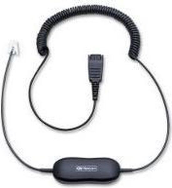 Jabra 88001-04 Telefoonkabel - 0.8 m - Zwart