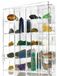 Acryl vitrine verstelbare heldere rock vitrine schaduwdoos met planken opslag organizer voor mini pop figuur, verzamelobjecten, minerale kristallen, stenen, wandmontage, met spiegel en deksel