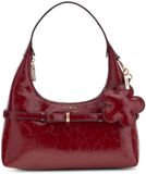 GUESS handtas schoudertas Taylor Mini Hobo Red donkerrood