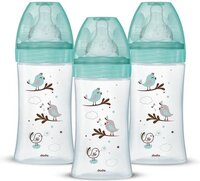 Dodie Anti-Colic Initiation+ Bottle Set - 3 x 270ml - 0-6 Months - Flow 2