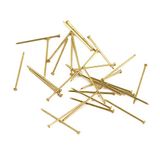 Rayher 2105600 pinnen, 18 mm, messing, doos 50 g (ca. 950 stuks)