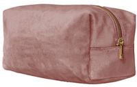 BagBase - Velvet Toiletry/Accessory Case - Rose Quartz - M (23 x 11 x 11 cm)