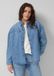 s.Oliver Relaxed denim jack met overhemdkraag lichtblauw