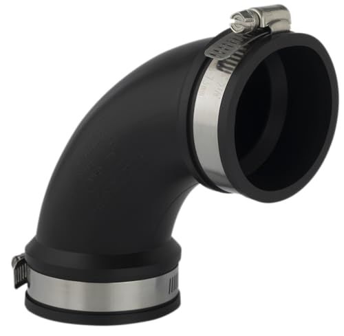 AquaForte Flexibele Bocht 90° 90mm PVC elastomeer