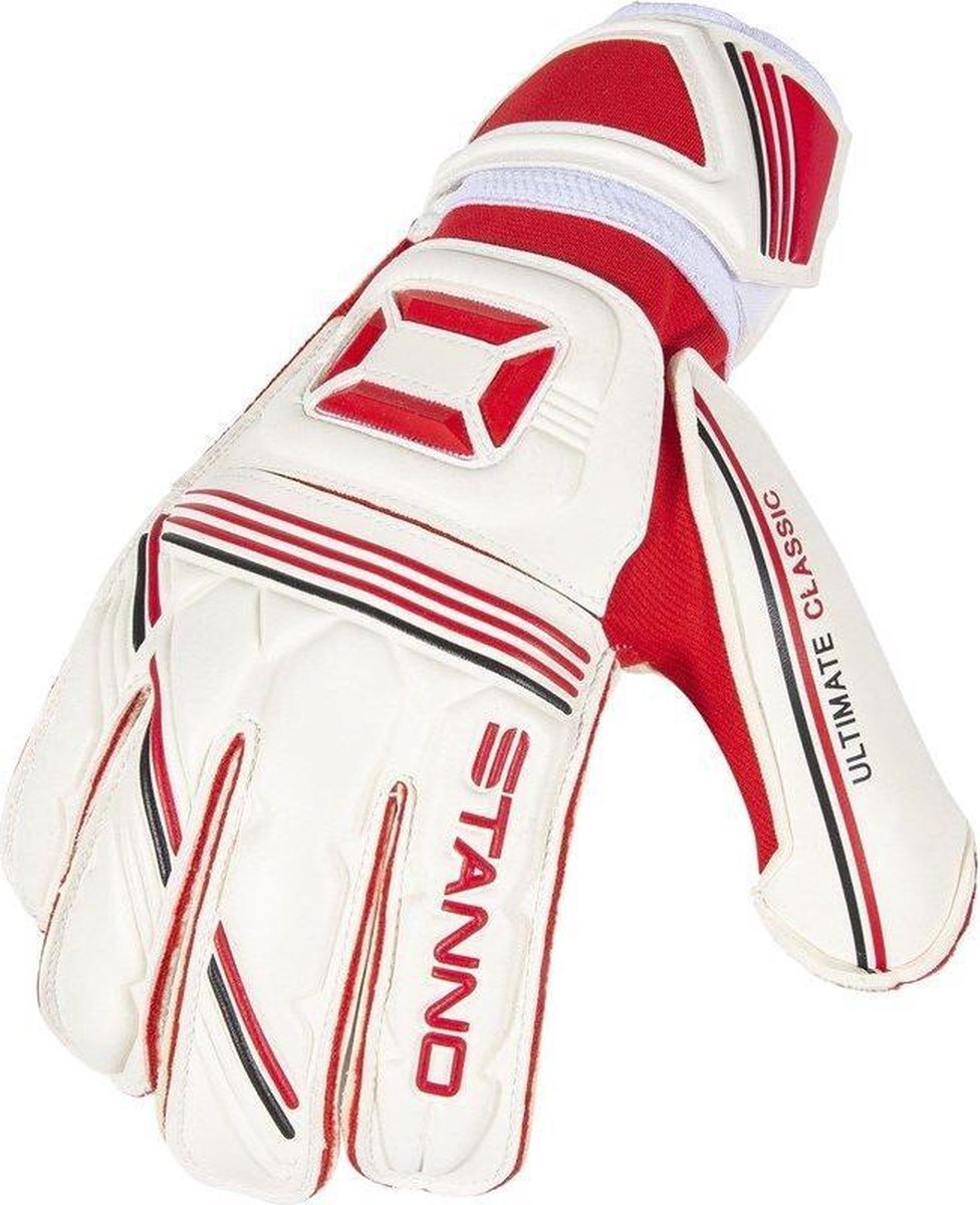 Stanno keepershandschoenen sr Ultimate Grip II wit/rood