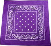 Heble® Boerenzakdoek Paars - Classic Zakdoek – Bandana Lila - Katoen - Unisex - Volwassenen