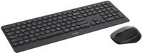 Rapoo 9390M Toetsenbord Inclusief Muis Bluetooth QWERTY Engels Donkergrijs