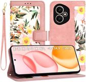 Techsuit FlipCraft Book Wallet Case met koord - Sweetheart Pink - Geschikt voor HONOR 400