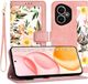 Techsuit FlipCraft Book Wallet Case met koord - Sweetheart Pink - Geschikt voor HONOR 400