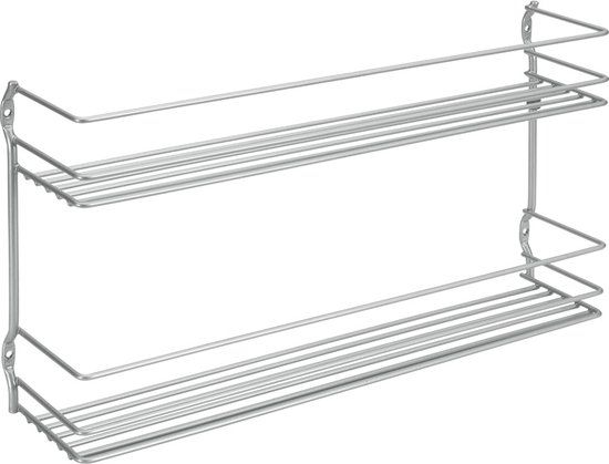 Tomado Metaltex Pepito 2 kruidenrek - 2 etages - Zilvergrijs - Metaal - 5 jaar garantie
