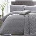 Laurence Llewelyn Bowen Silver Iris Floral Damast Dekbedovertrek Set, Zilver, Eenpersoons