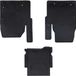 vidaXL - Rubber Floor Mats - 3-piece - Black - Suitable for Ford Transit Custom (2023-)
