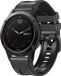 By Qubix - 26mm Quickfit Watch Strap - Leather + Silicone - Dark Grey - Compatible with Garmin Epix Pro Gen 2 (51mm), Quatix 7X, Quatix 6X, Tactix 7 & Tactix 7 Pro