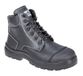 Portwest FD10 Clyde Veiligheidsschoen Antislip Stalen Neus Lichtgewicht | Zwart, 38, S3 EN ISO 20345, Unisex, Dubbele Dichtheid, Oliebestendig, Vetersluiting, PU Zool, Rubberen Voering
