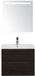 BES LED Seville Seville Badmeubelset 60 cm - Black Oak Edge Greep - Wastafel Enjoy met Sence Spiegel