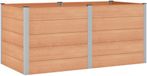 vidaXL Verhoogde plantenbak Bruin 200 x 100 x 91 cm WPC en Aluminium