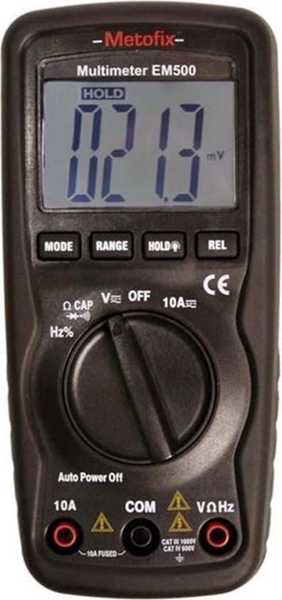 Metofix EM500 Digitale Multimeter - Digitaal Display - Nederlands