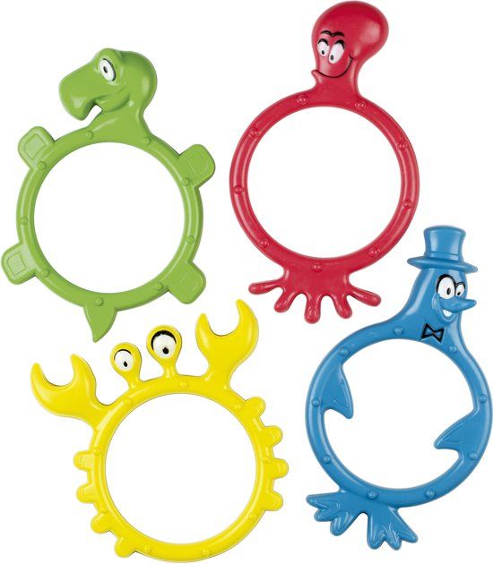 Beco Sealife Duikringen 4 stuks - Multicolor