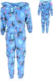 4KidsOnly Cookie Company Lilo & Stitch Coral-Fleece Onesie - Maat 98/104 - Blauw