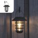 Bol Éclairage de jardin à énergie solaire - Éclairage solaire Lampe murale LED Capteur jour/nuit Lanterne extérieure Applique murale