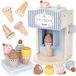 Jouets de machine à glace en bois - 4 boules de glace et 4 gaufres de glace - Jouets pour enfants à partir de 2 ans