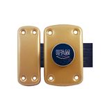 IFAM B6 kantelslot, draaisluiting, diefstalbeveiliging voor deur, schuifgrendel, hendel 110 mm, 2 omwentelingen, 6 schroeven, 3 beveiligingssleutels, ideaal voor binnendeuren, messing