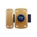 IFAM B6 kantelslot, draaisluiting, diefstalbeveiliging voor deur, schuifgrendel, hendel 110 mm, 2 omwentelingen, 6 schroeven, 3 beveiligingssleutels, ideaal voor binnendeuren, messing
