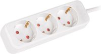 Lanberg Merkcontactdozen model SCHUKO White Screen 3 stekkerdozen 1,5 m