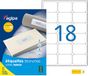 Apli 119615 – 450 zelfklevende etiketten A4 MU – mijn stempel, online – 63,5 x 46,6 mm – printen: laserprinter, kopieerapparaat, inkjetprinter, wit
