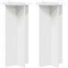 Maison Exclusive Support de plante 2 pièces Blanc brillant 40 x 40 x 80 cm
