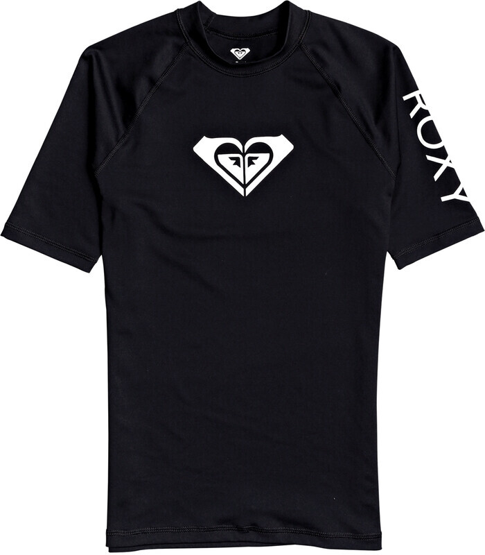 Roxy Whole Hearted Rashguard Korte Mouwen Dames, anthracite M 2020 Peddel shirts