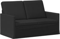 vidaXL 2-zitsbank Zwart 130 x 81 x 82 cm Stof