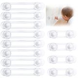 Vinabo Kastblok voor baby's, kinderbeveiliging, deurkast, raam, veiligheid, kindersloten, voor het aanbrengen van laden, fridge, veilige bescherming voor thuis (4 + 8 stuks)