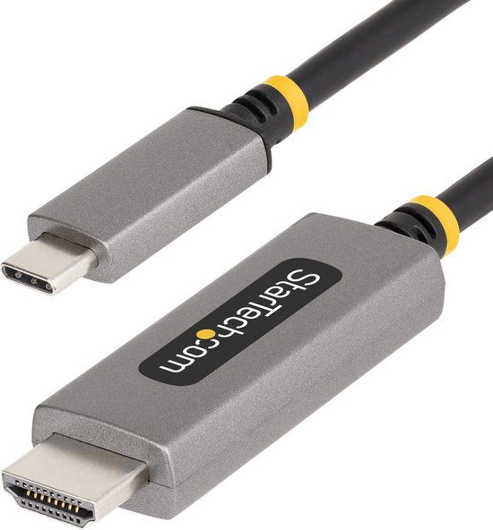 StarTech USB-C naar HDMI kabel - 8K 30Hz - Premium - 3 meter - Zwart/Zilver