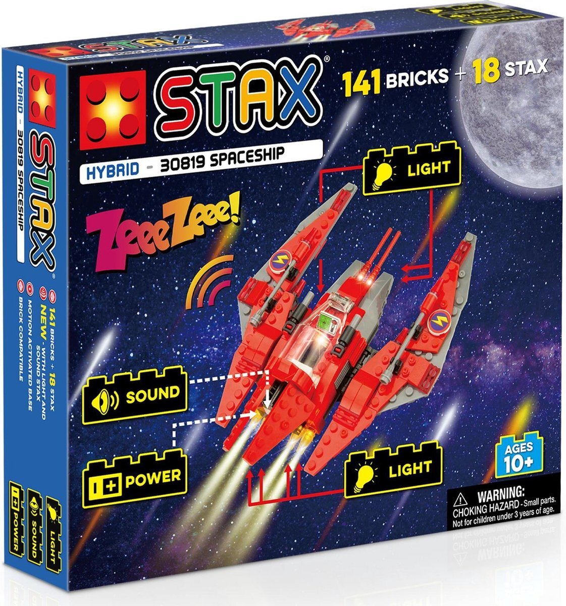 STAX Hybrid 30819 Spaceship / Ruimteschip - Bouwset met LED Licht & Geluid