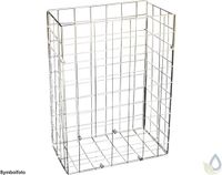 PROOX Stainless steel wire waste basket 31L polished for wall mounting or floor standing