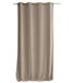 ED ENJOY HOME Calin Collection Fluwelen Gordijn met Zilveren Oogjes, Natuurlijk Beige, 140 x 260 cm