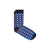 Bari Herensokken Blauw Print Lichtestretch