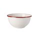 Ibili kom, 14 x 8,5 cm, staal, wit/rood