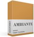 Ambiante Cotton Uni Topper Hoeslaken - Eenpersoons - Ochre