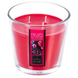 Atmosphera geurkaars - rood fruit geur - 40 branduren - rood - in glas