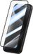 Merkloos Avizar Screenprotector Gehard Glas Zwart voor iPhone 15 Pro