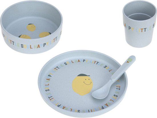 Lässig Kinderserviesset Happy Fruits Lemon