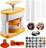 Badgemachines, 98-delige knopenmaker-badgemachine, 55 mm DIY-badgepersmachine met 48 patroonpapier en 48 badges, 1 cirkelvormige uitstekers, kindercadeaus, speldmaker voor feestcadeaus, doe-het-zelfcreatie