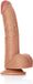 Shots - RealRock Gebogen Realistische Dildo met Ballen en Zuignap - 20,5 cm tan