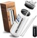 Unyqoos® Premium gobelet avec couvercle et paille - 500 ml - Blanc
