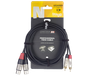 Stagg NTC3CMXFR Adapterkabel Deluxe RCA M Naar XLR F 3m