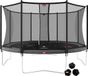 BERG Favorit Regular 430 Levels Trampoline Op Poten - Safety Net Comfort - AirFlow Springdoek - Grijs