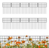 Acier inoxydable Clôture de jardin 10 Pièces pour extérieur